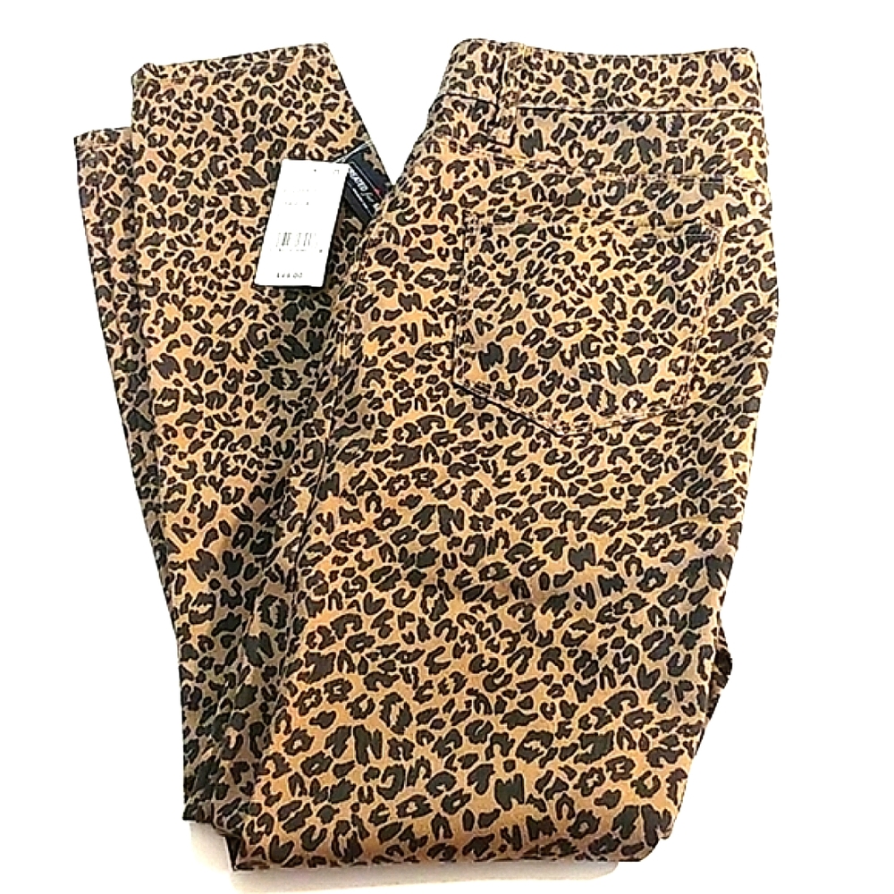 Vanilla Star High Rise Cheetah Jegging, NWT